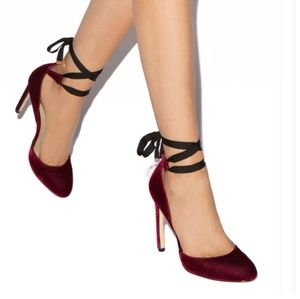 COPY - Brand New Velvet Lace-up Pumps